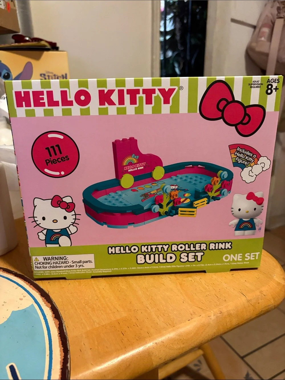 Hello Kitty Pink & Teal Roller Rink Build Set